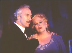 Joe Dellger as Ben Stone and Florence Lacey as Sally Durant Plummer singing "Too Many Mornings"