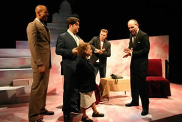 lft to rght: Jon Bell, Dan Sontag, Shira Grebelsky, Dave McLellan, & Stephen Carpenter in "This Jesus Must Die"