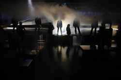 Full cast in shadow